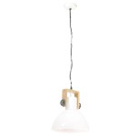 vidaXL Lampă suspendată industrială, 25 W, alb, 30 cm, E27, rotund vidaXL Lampă suspendată industrială, 25 W, alb, 30 cm, E27, rotund