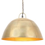 vidaXL Lustră industrială vintage, 25 W, 41 cm, alamă, rotund, E27 vidaXL Lustră industrială vintage, 25 W, 41 cm, alamă, rotund, E27