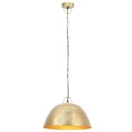 vidaXL Lustră industrială vintage, 25 W, 41 cm, alamă, rotund, E27 vidaXL Lustră industrială vintage, 25 W, 41 cm, alamă, rotund, E27