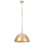 vidaXL Lustră industrială vintage, 25 W, 41 cm, alamă, rotund, E27 vidaXL Lustră industrială vintage, 25 W, 41 cm, alamă, rotund, E27