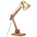 vidaXL Lampă de birou industrială, alamă, 58x18x90 cm, E27, rotund vidaXL Lampă de birou industrială, alamă, 58x18x90 cm, E27, rotund