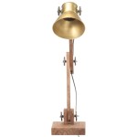 vidaXL Lampă de birou industrială, alamă, 58x18x90 cm, E27, rotund vidaXL Lampă de birou industrială, alamă, 58x18x90 cm, E27, rotund