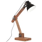 vidaXL Lampă de birou industrială, negru, 58x18x90 cm, E27, rotund vidaXL Lampă de birou industrială, negru, 58x18x90 cm, E27, rotund