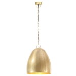 vidaXL Lampă suspendată industrială, 25 W, arămiu, 42 cm, E27, rotund vidaXL Lampă suspendată industrială, 25 W, arămiu, 42 cm, E27, rotund