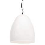 vidaXL Lampă suspendată industrială, 25 W, alb, 42 cm, E27, rotund vidaXL Lampă suspendată industrială, 25 W, alb, 42 cm, E27, rotund