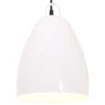 vidaXL Lampă suspendată industrială, 25 W, alb, 32 cm, E27, rotund vidaXL Lampă suspendată industrială, 25 W, alb, 32 cm, E27, rotund