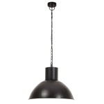 vidaXL Lampă suspendată, negru, rotund, 48 cm, 25 W, E27 vidaXL Lampă suspendată, negru, rotund, 48 cm, 25 W, E27