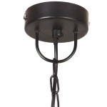 vidaXL Lampă suspendată, negru, rotund, 48 cm, 25 W, E27 vidaXL Lampă suspendată, negru, rotund, 48 cm, 25 W, E27