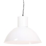 vidaXL Lampă suspendată, 25 W, alb, rotund, 48 cm, E27 vidaXL Lampă suspendată, 25 W, alb, rotund, 48 cm, E27
