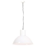 vidaXL Lampă suspendată, 25 W, alb, rotund, 48 cm, E27 vidaXL Lampă suspendată, 25 W, alb, rotund, 48 cm, E27
