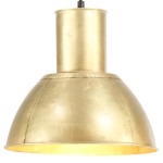 vidaXL Lampă suspendată, 25 W, culoare alamă, rotund, 28,5 cm, E27 vidaXL Lampă suspendată, 25 W, culoare alamă, rotund, 28,5 cm, E27