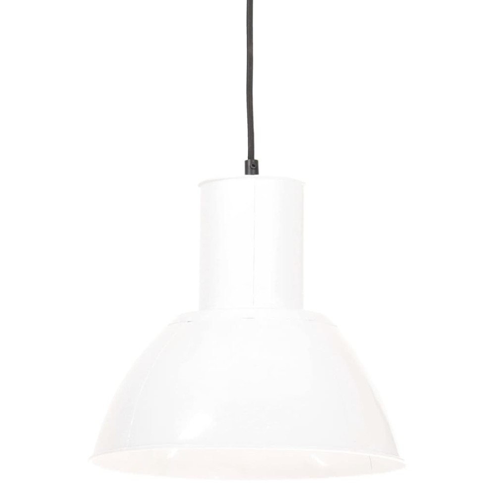 vidaXL Lampă suspendată, 25 W, alb, rotund, 28,5 cm, E27
