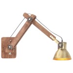 vidaXL Lampă de perete, stil industrial, alamă, rotund, E27 vidaXL Lampă de perete, stil industrial, alamă, rotund, E27