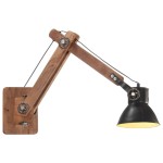 vidaXL Lampă de perete, stil industrial, negru, rotund, E27 vidaXL Lampă de perete, stil industrial, negru, rotund, E27