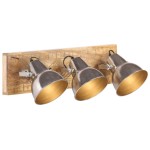 vidaXL Lampă suspendată industrială, argintiu, 70x23 cm lemn mango E27 vidaXL Lampă suspendată industrială, argintiu, 70x23 cm lemn mango E27