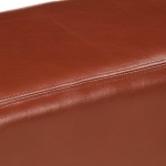 vidaXL Bancă Bok gimnastică maro 160 cm piele naturală/lemn acacia