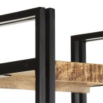 vidaXL Bibliotecă cu 5 rafturi, 40x30x180 cm, lemn masiv mango