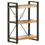 vidaXL Bibliotecă cu 3 niveluri, 60x30x80 cm, lemn masiv de mango vidaXL Bibliotecă cu 3 niveluri, 60x30x80 cm, lemn masiv de mango