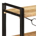 vidaXL Bibliotecă cu 3 niveluri, 140x30x80 cm, lemn masiv de mango vidaXL Bibliotecă cu 3 niveluri, 140x30x80 cm, lemn masiv de mango