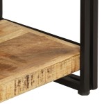 vidaXL Bibliotecă cu 3 niveluri, 140x30x80 cm, lemn masiv de mango vidaXL Bibliotecă cu 3 niveluri, 140x30x80 cm, lemn masiv de mango