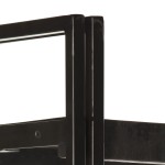 vidaXL Bibliotecă cu 3 rafturi, negru, 40x30x80 cm, lemn masiv mango vidaXL Bibliotecă cu 3 rafturi, negru, 40x30x80 cm, lemn masiv mango