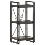 vidaXL Bibliotecă cu 3 rafturi, negru, 40x30x80 cm, lemn masiv mango vidaXL Bibliotecă cu 3 rafturi, negru, 40x30x80 cm, lemn masiv mango