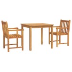 vidaXL Set mobilier de grădină, 3 piese, lemn masiv de acacia vidaXL Set mobilier de grădină, 3 piese, lemn masiv de acacia