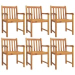 vidaXL Set mobilier de grădină, 7 piese, lemn masiv de acacia