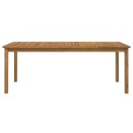 vidaXL Set mobilier de grădină, 7 piese, lemn masiv de acacia