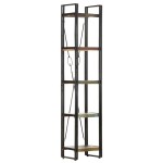 vidaXL Bibliotecă cu 5 rafturi, 40x30x180 cm, lemn masiv reciclat vidaXL Bibliotecă cu 5 rafturi, 40x30x180 cm, lemn masiv reciclat