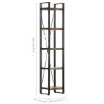 vidaXL Bibliotecă cu 5 rafturi, 40x30x180 cm, lemn masiv reciclat vidaXL Bibliotecă cu 5 rafturi, 40x30x180 cm, lemn masiv reciclat