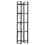 vidaXL Bibliotecă cu 5 rafturi, 40x30x180 cm, lemn masiv reciclat vidaXL Bibliotecă cu 5 rafturi, 40x30x180 cm, lemn masiv reciclat