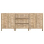 vidaXL Dulapuri laterale, 3 buc., 60x33x75 cm, lemn masiv de mango