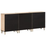 vidaXL Dulapuri laterale, 3 buc., 60x33x75 cm, lemn masiv de mango