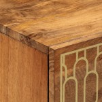 vidaXL Dulapuri laterale, 2 buc., 60x33x75 cm, lemn masiv de mango