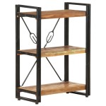 vidaXL Bibliotecă cu 3 rafturi, 60x30x80 cm, lemn masiv reciclat vidaXL Bibliotecă cu 3 rafturi, 60x30x80 cm, lemn masiv reciclat