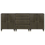 vidaXL Dulapuri laterale, 3 buc., 60x33x75 cm, lemn masiv de mango