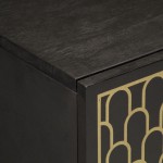 vidaXL Dulapuri laterale, 3 buc., 60x33x75 cm, lemn masiv de mango