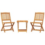 vidaXL Set mobilier grădină pliabil, 3 piese, lemn masiv acacia vidaXL Set mobilier grădină pliabil, 3 piese, lemn masiv acacia
