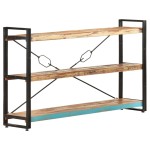 vidaXL Bibliotecă cu 3 rafturi, 140x30x80 cm, lemn masiv reciclat vidaXL Bibliotecă cu 3 rafturi, 140x30x80 cm, lemn masiv reciclat