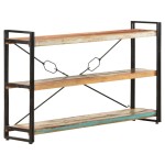 vidaXL Bibliotecă cu 3 rafturi, 140x30x80 cm, lemn masiv reciclat vidaXL Bibliotecă cu 3 rafturi, 140x30x80 cm, lemn masiv reciclat