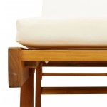 vidaXL Șezlonguri 2 buc. cu perne 200x68x83 cm lemn masiv de acacia