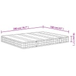 vidaXL Saltea cu arcuri bonnell, fermitate medie, 160x200 cm vidaXL Saltea cu arcuri bonnell, fermitate medie, 160x200 cm