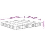 vidaXL Saltea cu arcuri bonnell, fermitate medie, 180x200 cm vidaXL Saltea cu arcuri bonnell, fermitate medie, 180x200 cm