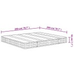 vidaXL Saltea cu arcuri bonnell, fermitate medie, 200x200 cm vidaXL Saltea cu arcuri bonnell, fermitate medie, 200x200 cm