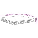 vidaXL Saltea cu arcuri bonnell, fermitate medie, 160x200 cm vidaXL Saltea cu arcuri bonnell, fermitate medie, 160x200 cm