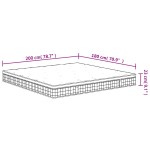vidaXL Saltea cu arcuri bonnell, fermitate medie, 180x200 cm vidaXL Saltea cu arcuri bonnell, fermitate medie, 180x200 cm