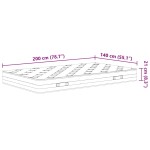 vidaXL Saltea cu arcuri bonnell, fermitate medie, 140x200 cm vidaXL Saltea cu arcuri bonnell, fermitate medie, 140x200 cm
