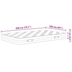 vidaXL Saltea cu arcuri bonnell, fermitate medie, 160x200 cm vidaXL Saltea cu arcuri bonnell, fermitate medie, 160x200 cm