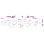 vidaXL Saltea cu arcuri bonnell King Size, fermitate medie, 200x200 cm vidaXL Saltea cu arcuri bonnell King Size, fermitate medie, 200x200 cm